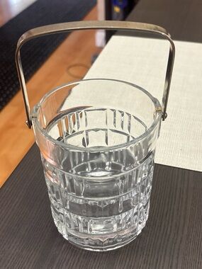 Luminarc France Vintage Crystal Ice Bucket. Anniversary gift.